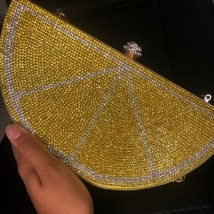 Lemonade rhinestone bag